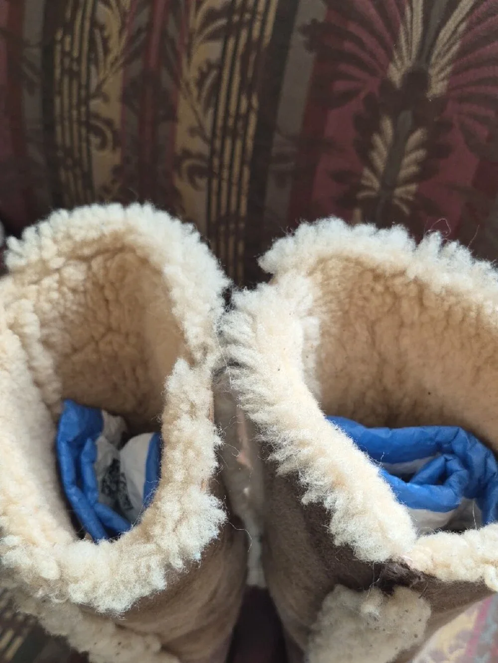 Vintage UGG Chestnut Shearling-Lined Tall Winter Boots